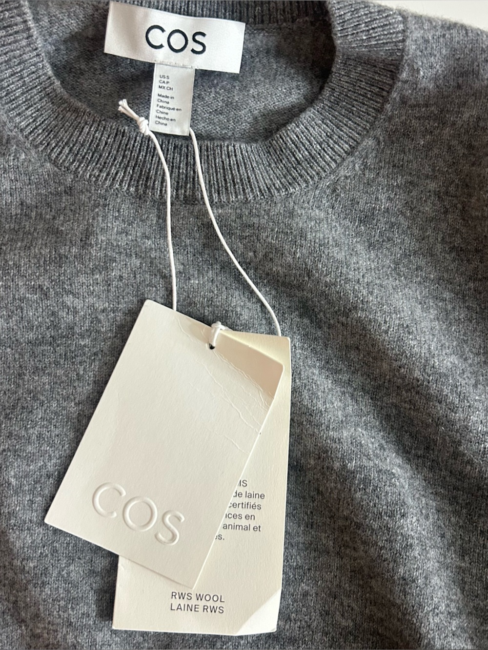 NWT (size small) COS BALLOON-SLEEVE MERINO WOOL SWEATER - Picture 7 of 9